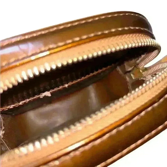 Louis Vuitton Authentic Vernis Christie PM Bronze Patent Leather Crossbody Bag - Picture 14 of 15